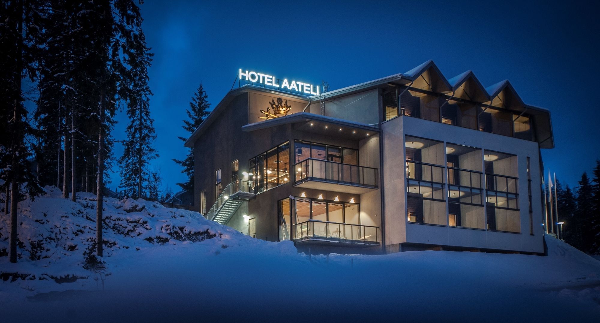 Hotel Aateli Hillside Vuokatti ภายนอก รูปภาพ